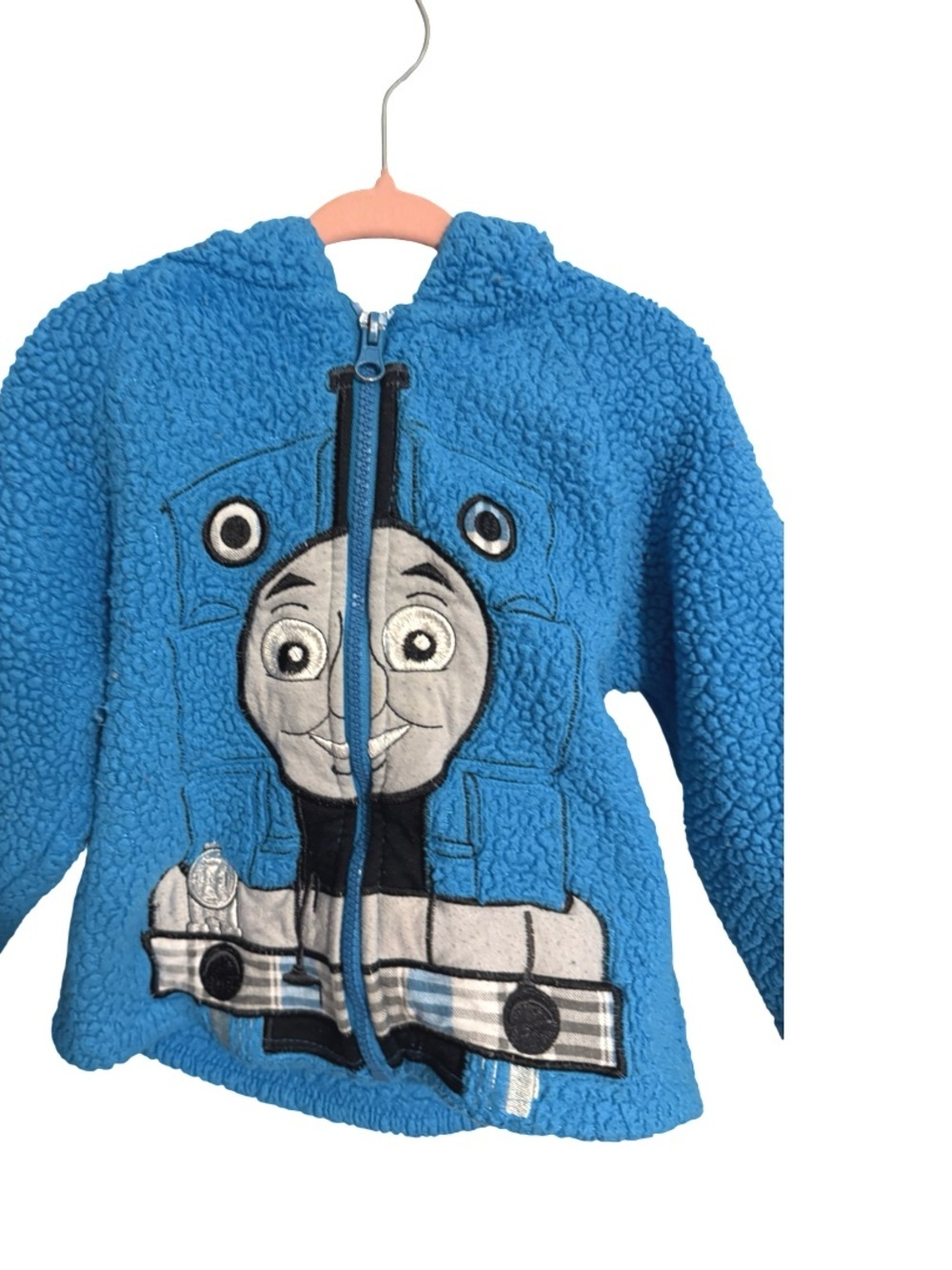 Thomas & Friends Hooded Full Zip Sherpa Jacket Toddler Size 3T Y2K - Picture 8 of 9